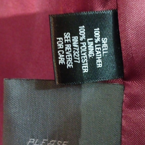 🤠Croft & Barrow Woman Lined Leather Coat Size 1X Like New - Picture 5 of 6